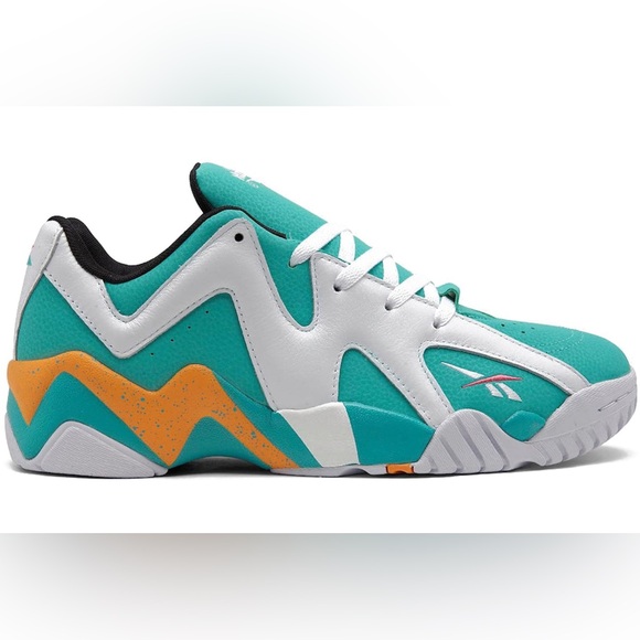 Rebook Kamikaze II Low Spearmint Maximum Orange Sneaker - Picture 1 of 11